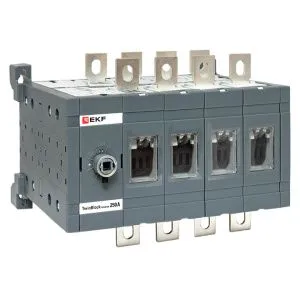 Рубильник 250A 4P реверсивный без рукоятки управления TwinBlock EKF 