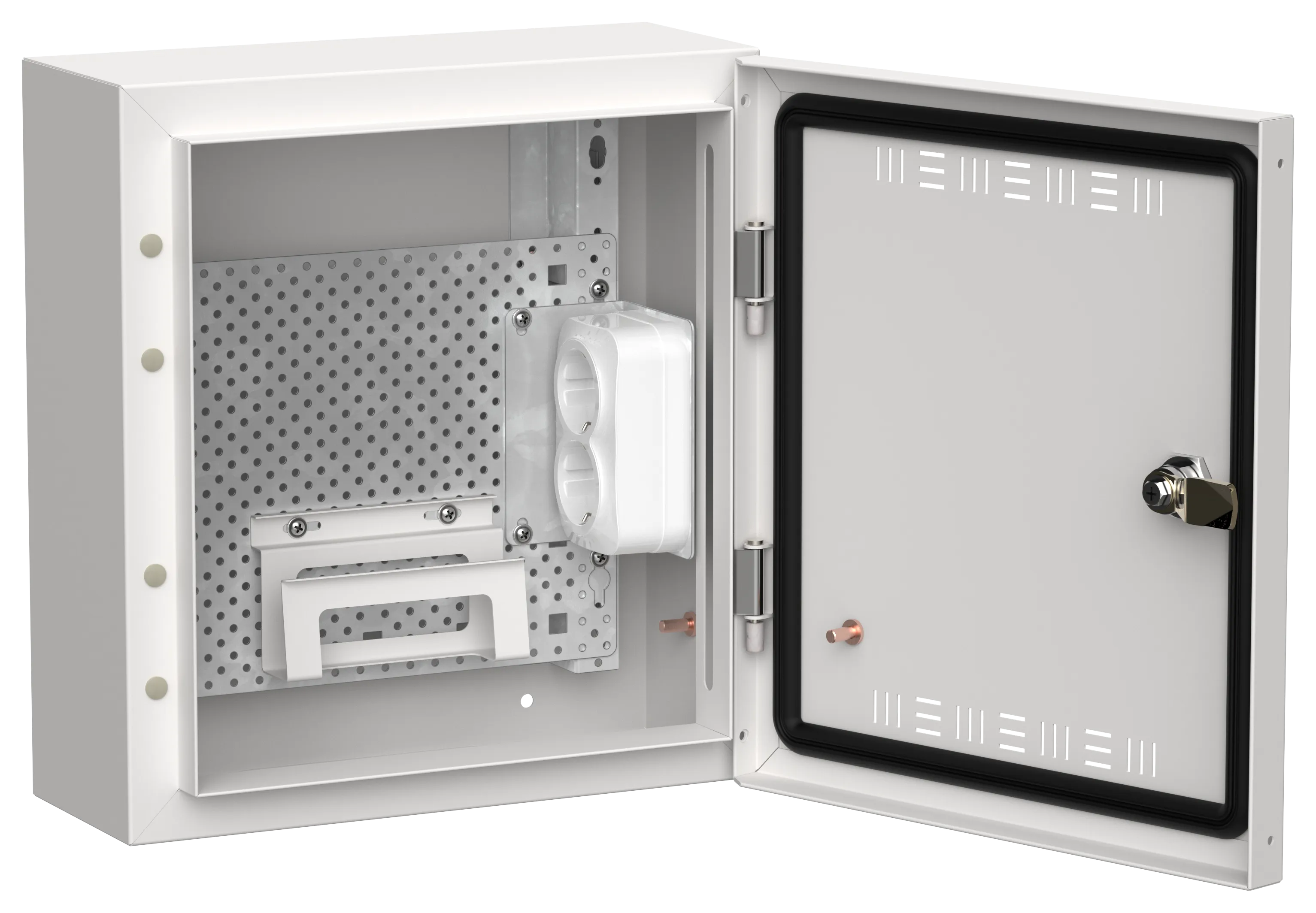 TITAN 5 Корпус мультимедиа ЩРн-12 (1х12) 335х310х140мм IP30 белый IEK