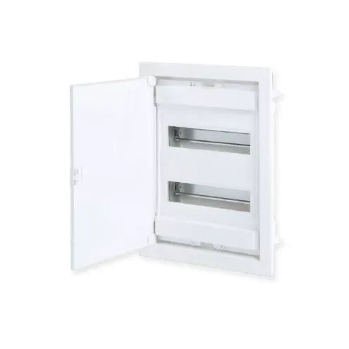 Щит встраиваемый, 2 ряда, 24+4 мод., металл. дверца, IP40