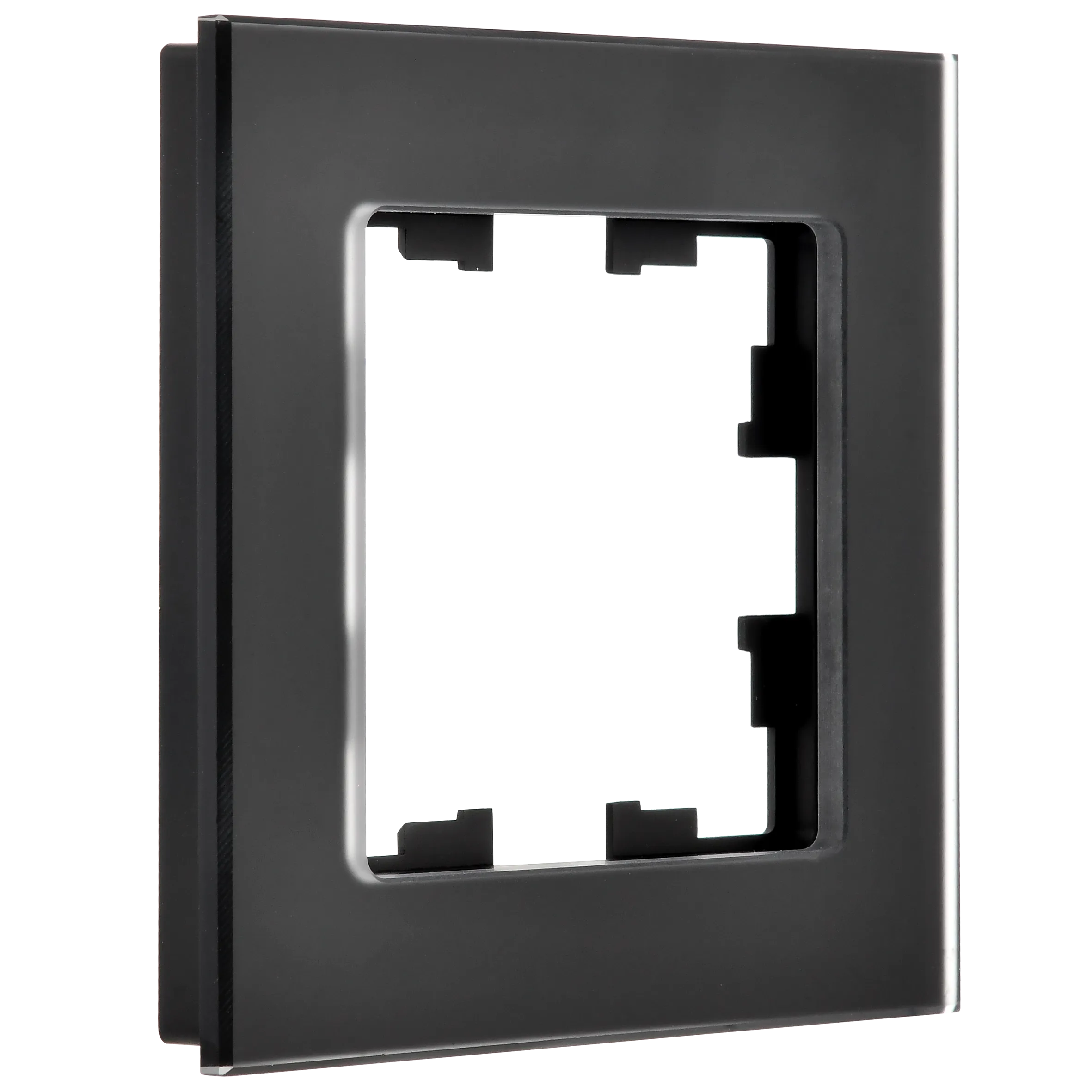 BRITE Рамка 1-местная РУ-1-2-Бр стекло черный матовый IEK - Фото 4