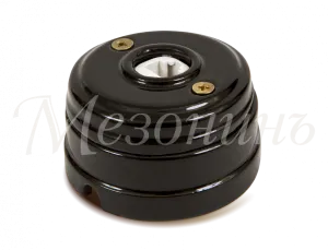 Розетка ретро компьютерная RJ45  (в комплекте с подъемной рамкой D70x45), цвет - черный, коллекция " GE70341-05