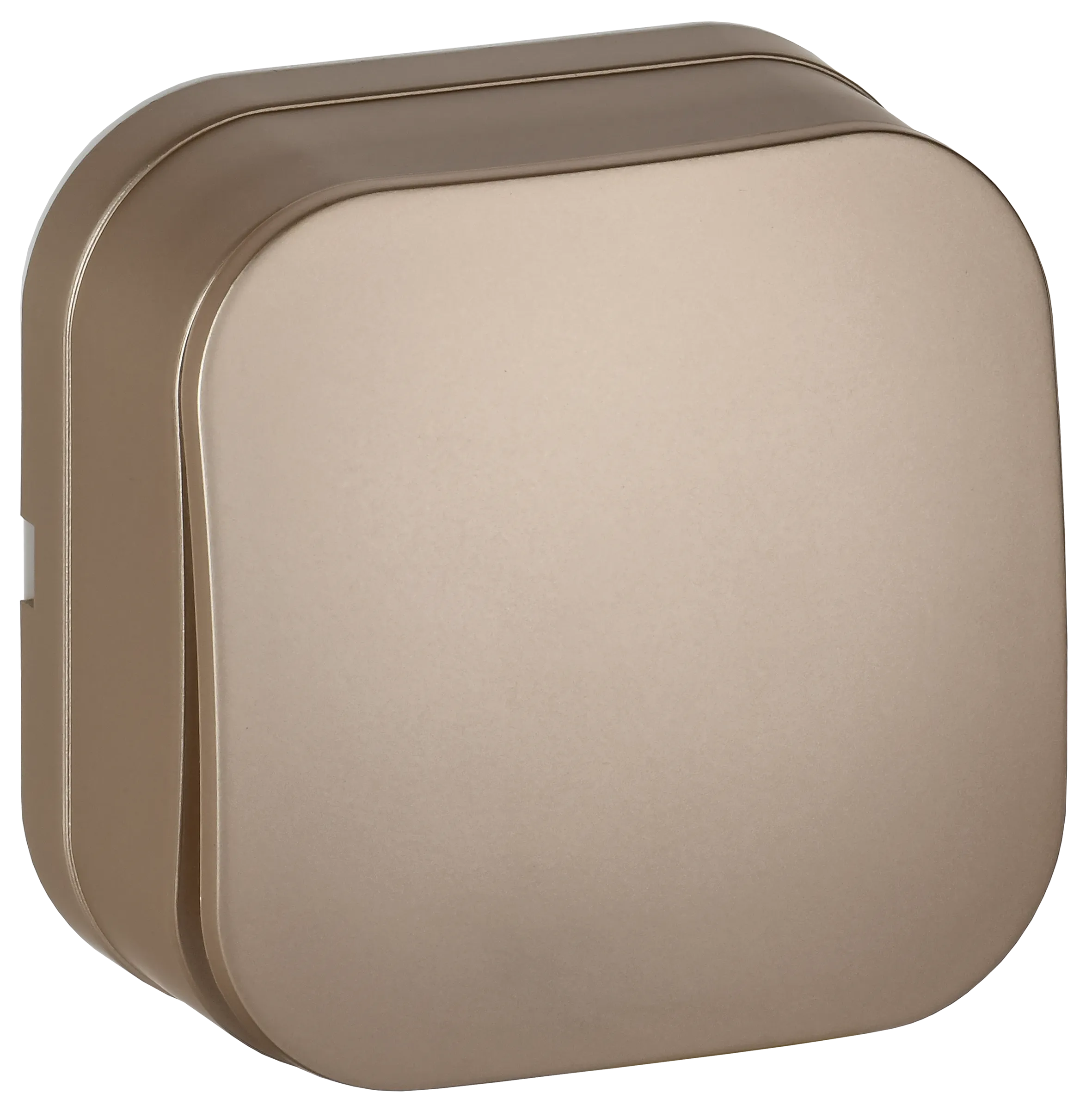 GLORY Выключатель 1-клавишный для открытой установки 10А ВС20-1-0-ХШм шампань матовый IEK EVH10-K37M-10