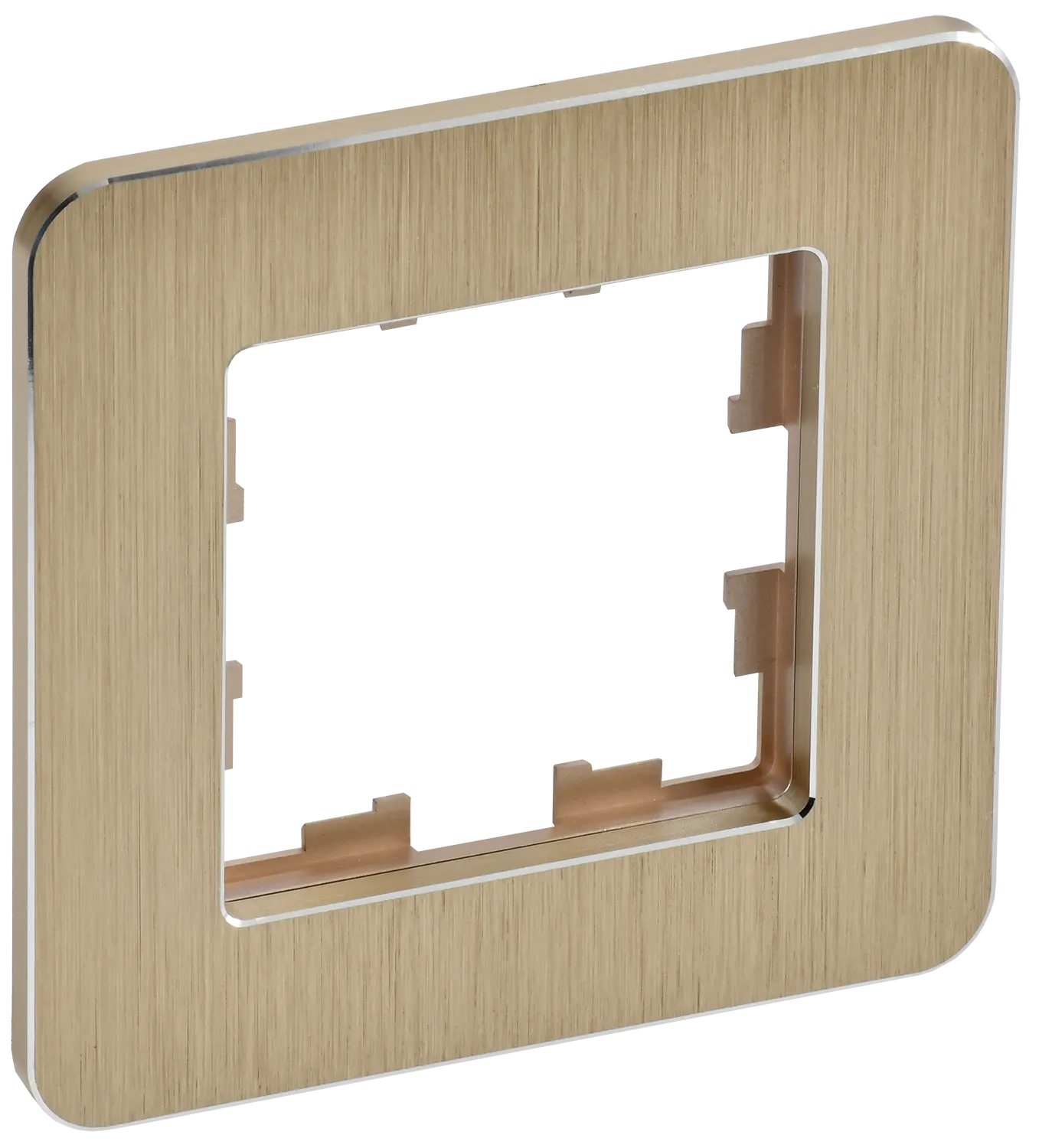 BRITE Рамка 1-местная РУ-1-1-Бр металл шампань RE AL IEK