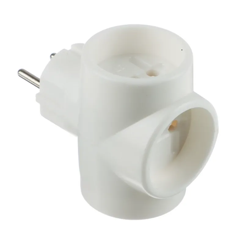 Сетевой разветвитель 3 гн. б/з, 6A, 3T белый, в индивидуальной упаковке 3Т бел. И.У.