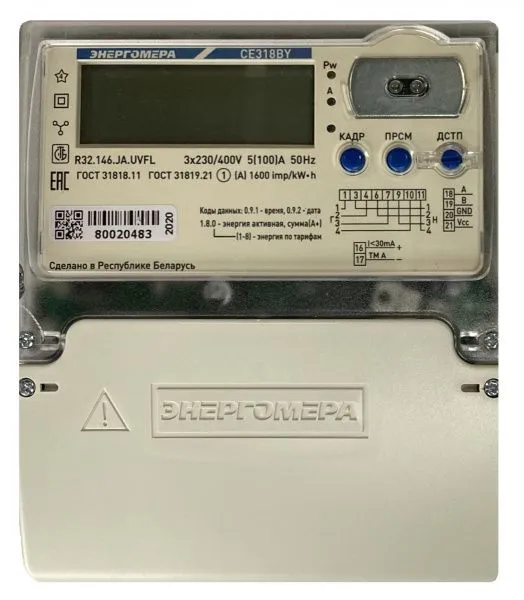 Счетчик электрической энергии CE318BY R32 146 JA UVFL - Фото 2
