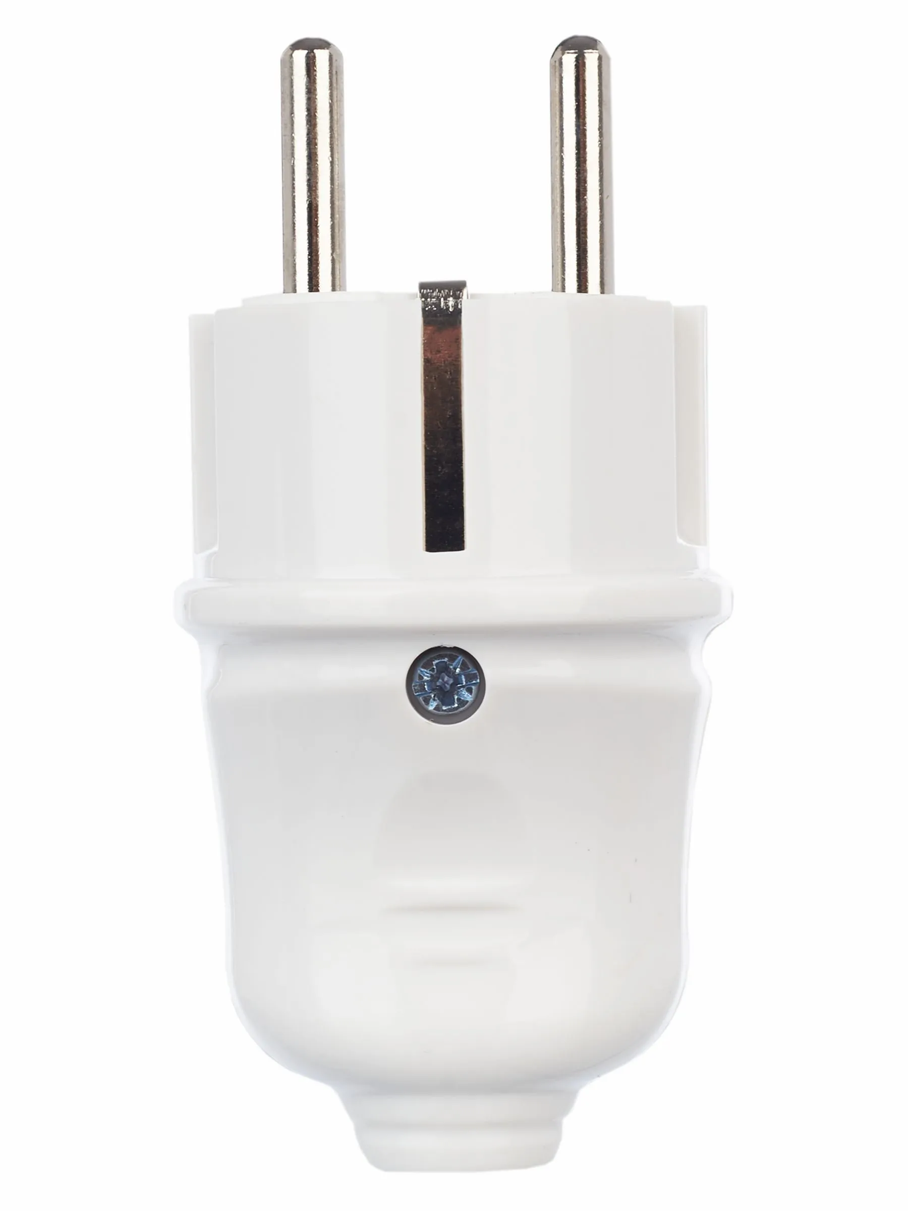 Вилка разборная прямая ВПп10-01-Ст с заземляющим контактом 16А белая IEK - Фото 4