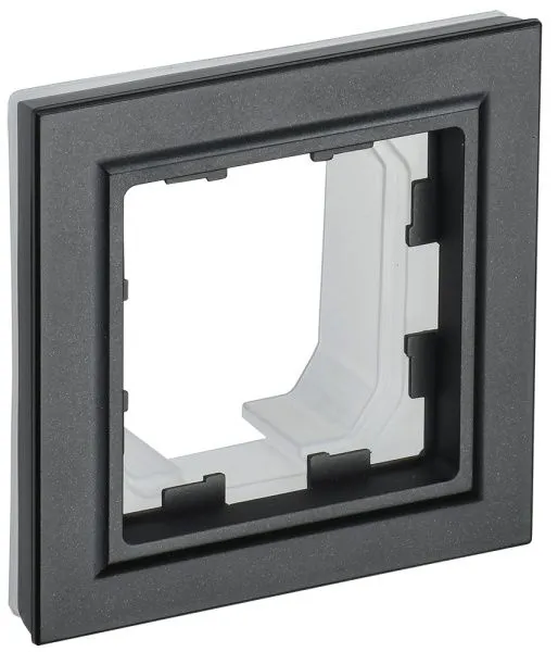 BRITE Рамка 1-местная IP44 РУ-1-БрЧ-44 черный IEK BR-M12-44-K02
