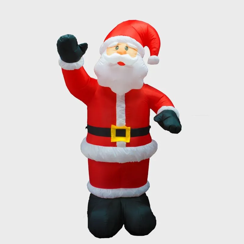 3D фигура надувная Дед Мороз приветствует, размер 180 см, внутренняя подсветка 5 LED, компрессор с адаптером 12В, IP 65 NEON-NIGHT - Фото 3
