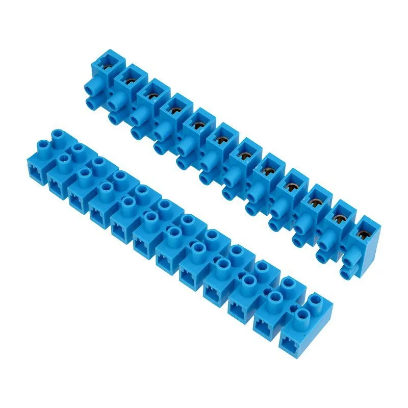 Клеммная винтовая колодка KВ-40 25-40, ток 100 A, полипропилен синий REXANT (10 шт./уп.) 