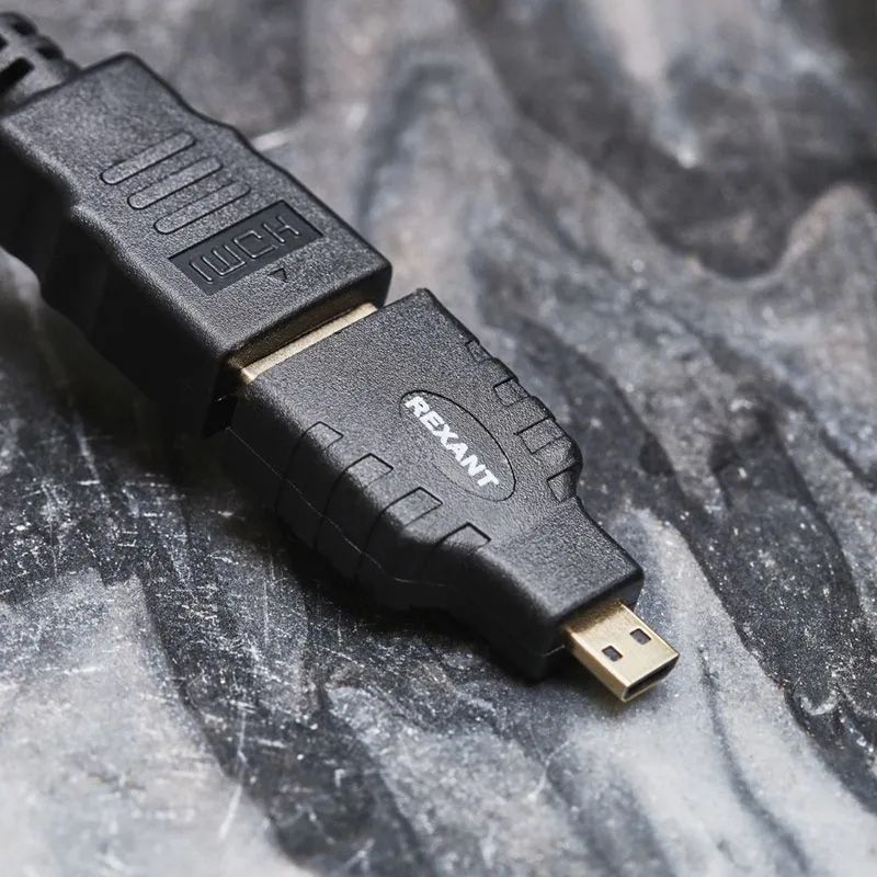 Переходник штекер micro HDMI - гнездо HDMI REXANT - Фото 4