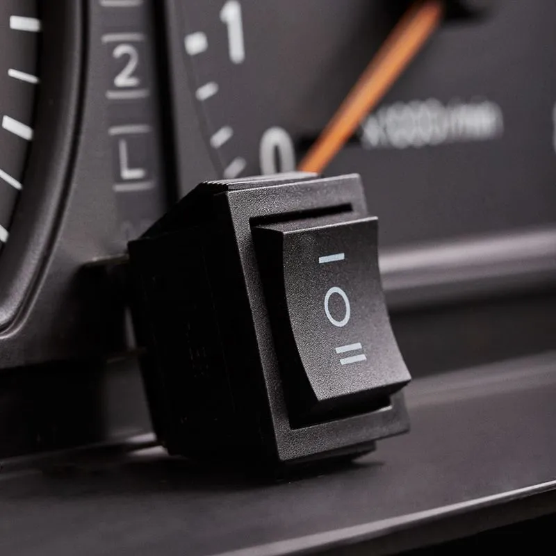 Переключатель клавишный 250V 15А (6с) ON-OFF-ON черный с нейтралью (RWB-508, SC-767) REXANT (в упак. 1шт.) - Фото 3