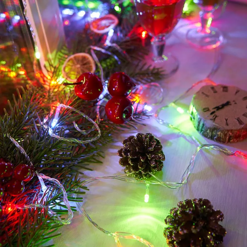 Гирлянда Твинкл Лайт 4 м, прозрачный ПВХ, 25 LED, цвет Мультиколор - Фото 2