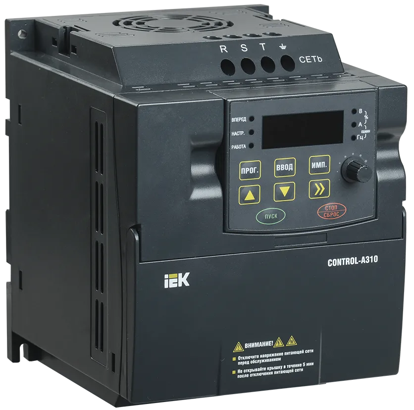 Преобразователь частоты CONTROL-A310 380В 3Ф 0,75кВт 2,3A IEK