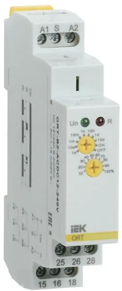 Реле задержки выключения ORT 2 контакта 12-240В AC/DC IEK ORT-B2-ACDC12-240V