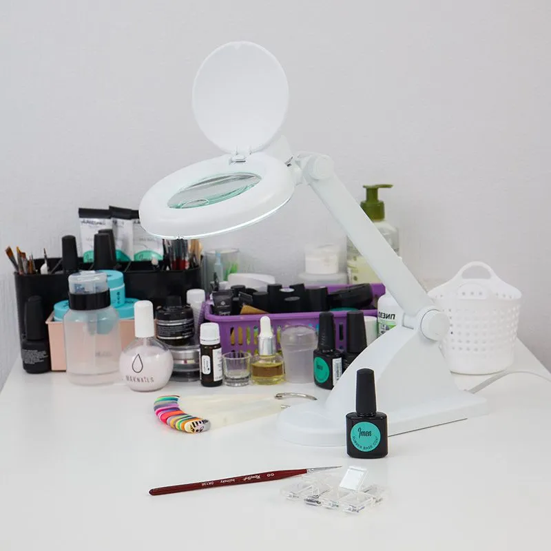 Лупа настольная 3D+12D с подсветкой, ø90мм, белая REXANT - Фото 2