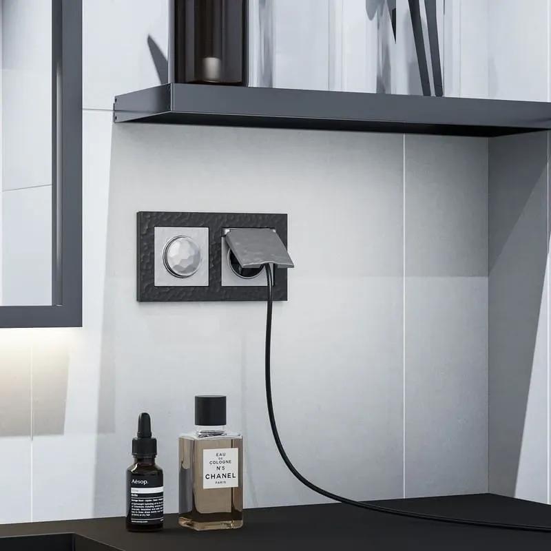 Рамка на 2 поста Hammer (черный) Werkel - Фото 7