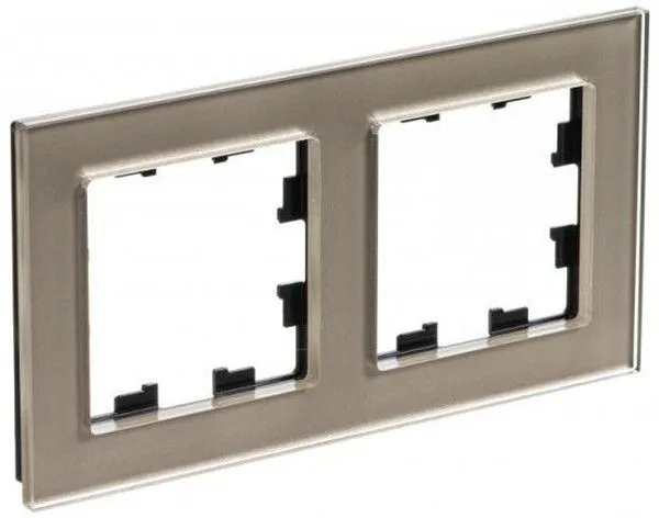 Рамка 2-м AtlasDesign Nature стекло шампань SE ATN320502