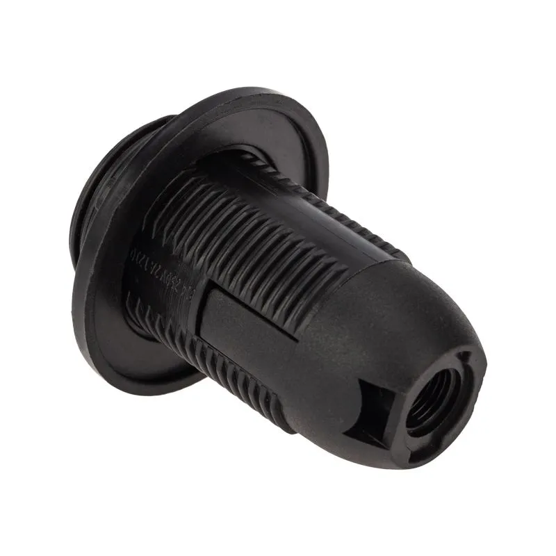 Патрон пластиковый термостойкий подвесной с кольцом Е14 черный REXANT - Фото 3