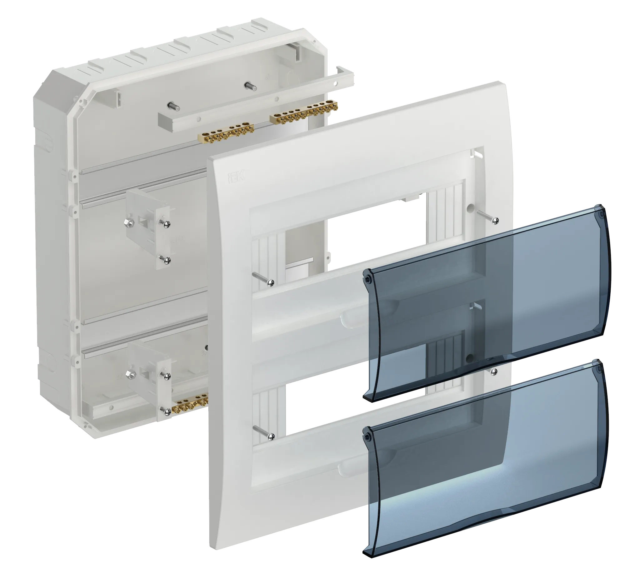 KREPTA 3 Корпус пластиковый ЩРВ-П-24 IP41 белый IEK - Фото 2