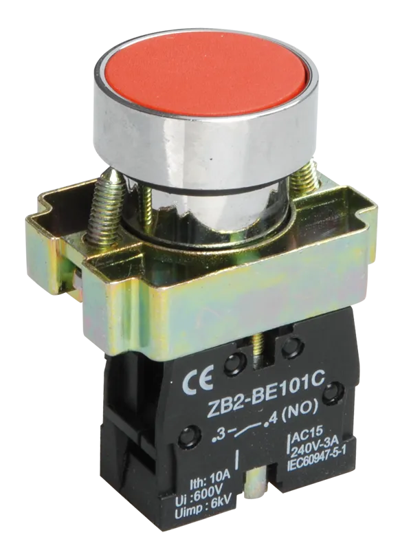 Кнопка управления LAY5-BA42 без подсветки красная 1NC IEK