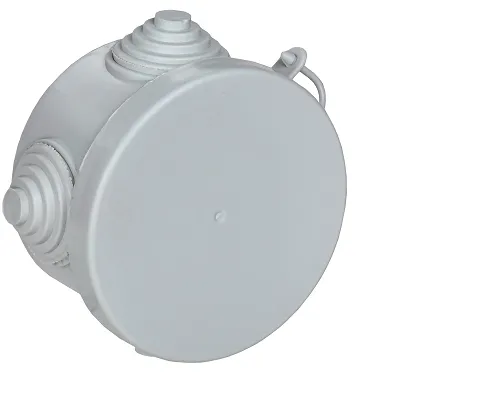 Коробка распаячная КМ для открытой проводки D=65х40мм IP54 4 гермоввода (7035) GENERICA UKO21-065-040-000-K03-54