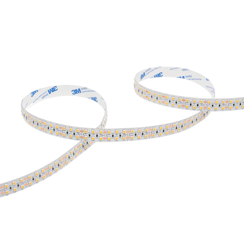 Светодиодная лента WOLTA WLS2835-24W/3000/24H240-02 двухрядная SMD2835 24Вт 3000K 24В IP20 3200лм/м 240led/м 15мм