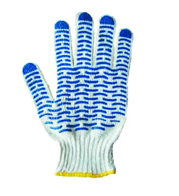 Перчатки х/б с покрытием ПВХ «Волна», 5 нитей, 7,5 класс вязки, 54-56 г 09-0201