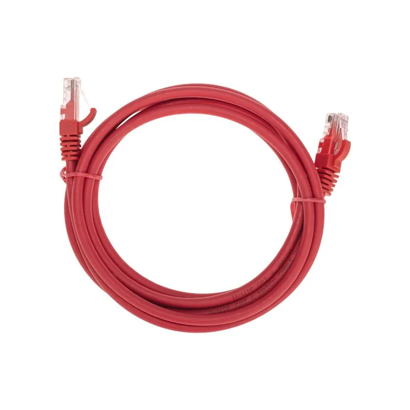 Патч-корд U/UTP, CAT 6, RJ45-RJ45, 26AWG, LSZH, красный, 2м REXANT 02-0293-2
