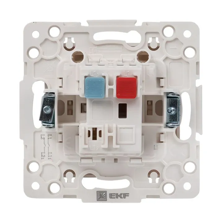 Стокгольм Механизм Выключателя 1-кл. 10А автоматические клеммы белый EKF - Фото 2