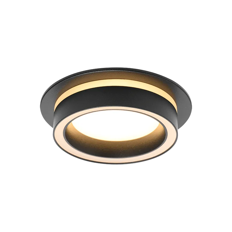 Встраиваемый cветильник WOLTA WDL-GX53/06BL-R IP20 под лампу GX53 круглый Чёрный LUCE D105x35 1/50 - Фото 3