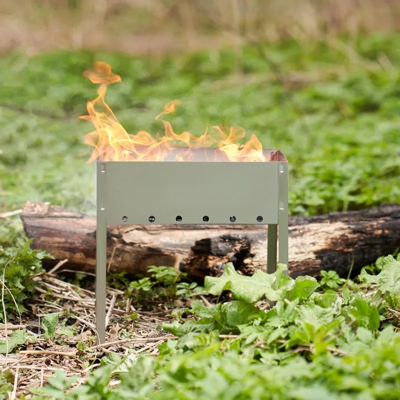 Мангал сборный походный, 350х250х350мм, в пленке СОКОЛ - Фото 4