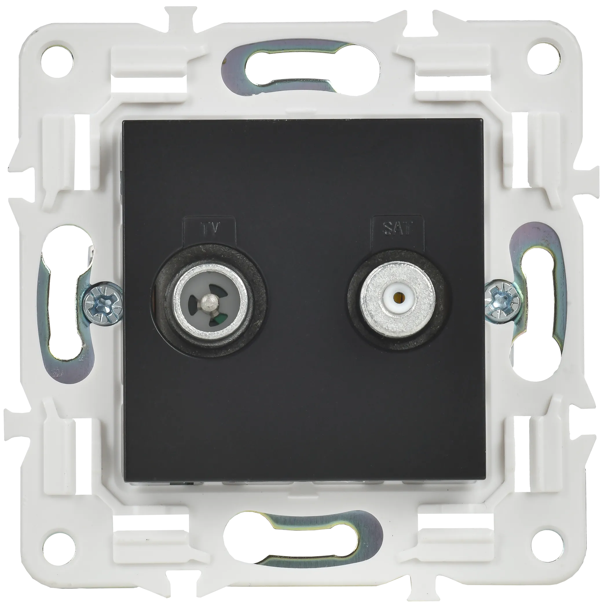 SKANDY Розетка двойная TV+SAT SK-A13Bl черный IEK - Фото 4