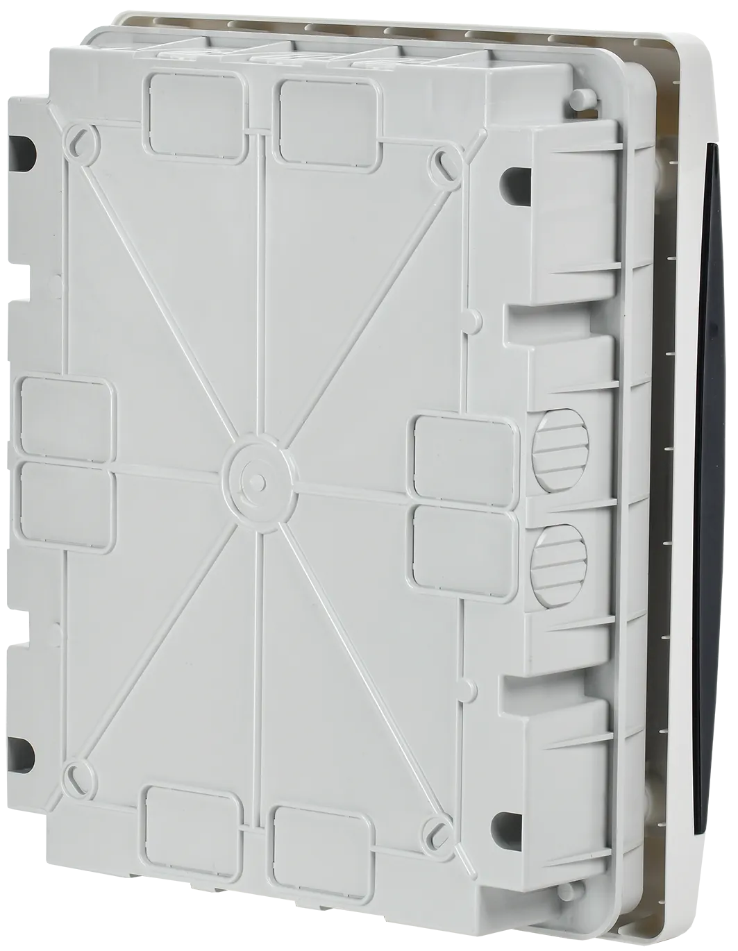 UNION Compact Корпус пластиковый ЩРВ-П-18 IP41 черная прозрачная дверь IEK - Фото 6