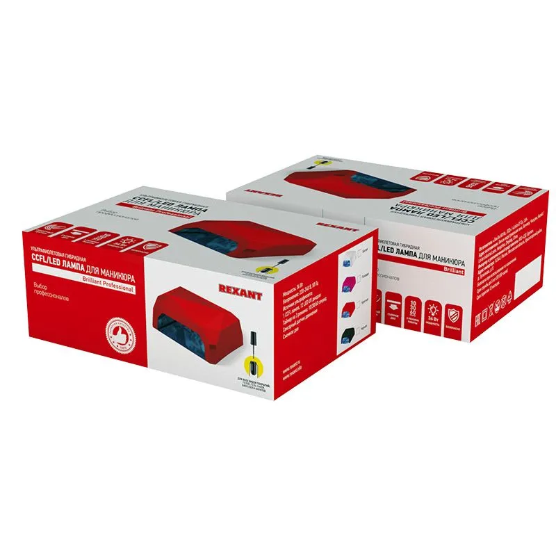 Лампа для сушки ногтей Brilliant Professional (гибрид.CCFL+LED,36 Вт)  REXANT - Фото 4
