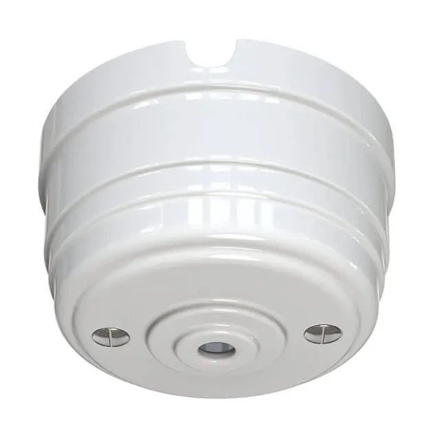 Корпус розетки потолочной фарфоровый, D70x40, цвет - белый