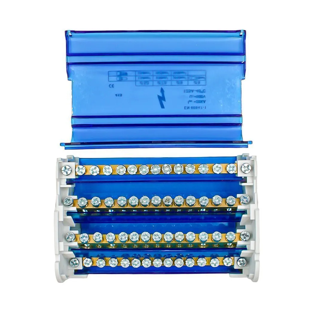 Шины на DIN-рейку в корпусе (кросс-модуль) 4х15 3L+PEN DEKRON - Фото 5