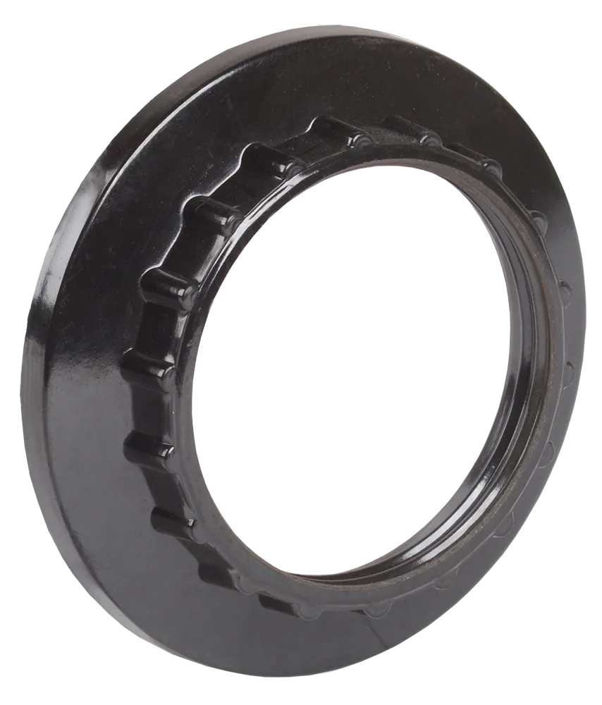 Кольцо абажурное КП27-К01 к патрону Е27 бакелит черный (индивидуальный пакет) IEK EKP10-02-02-K02