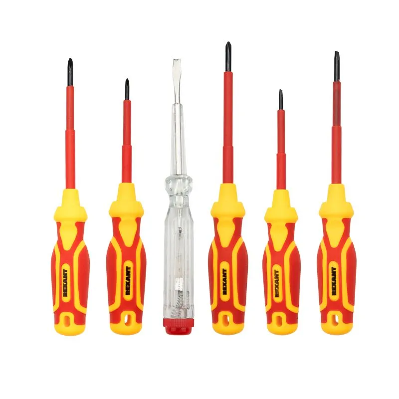 Набор диэлектрического инструмента RI-02, тканевый пенал, 11 предметов, до 1000В REXANT - Фото 5