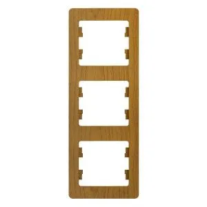 Рамка 3-м Glossa вертикал. дерево дуб SE GSL000507 288540