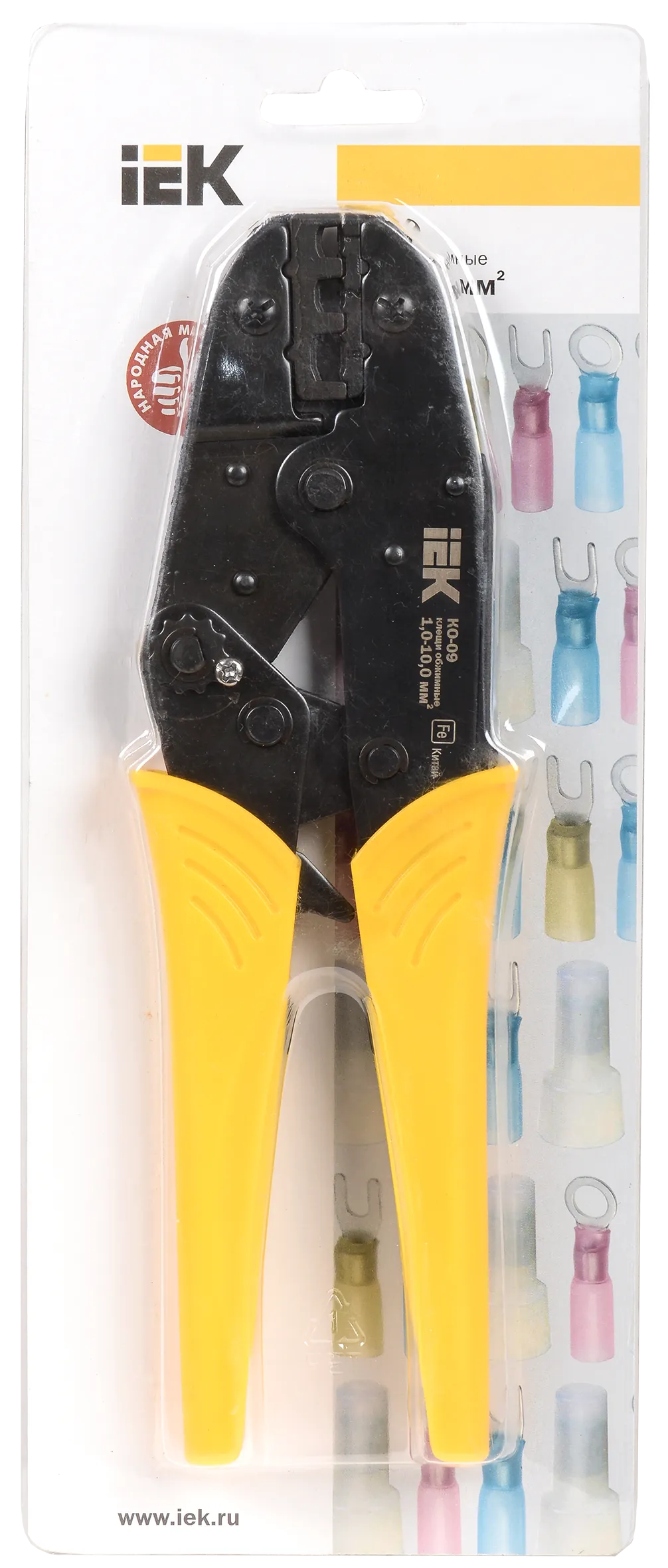 Клещи обжимные КО-09 1,0-10мм2 IEK - Фото 2