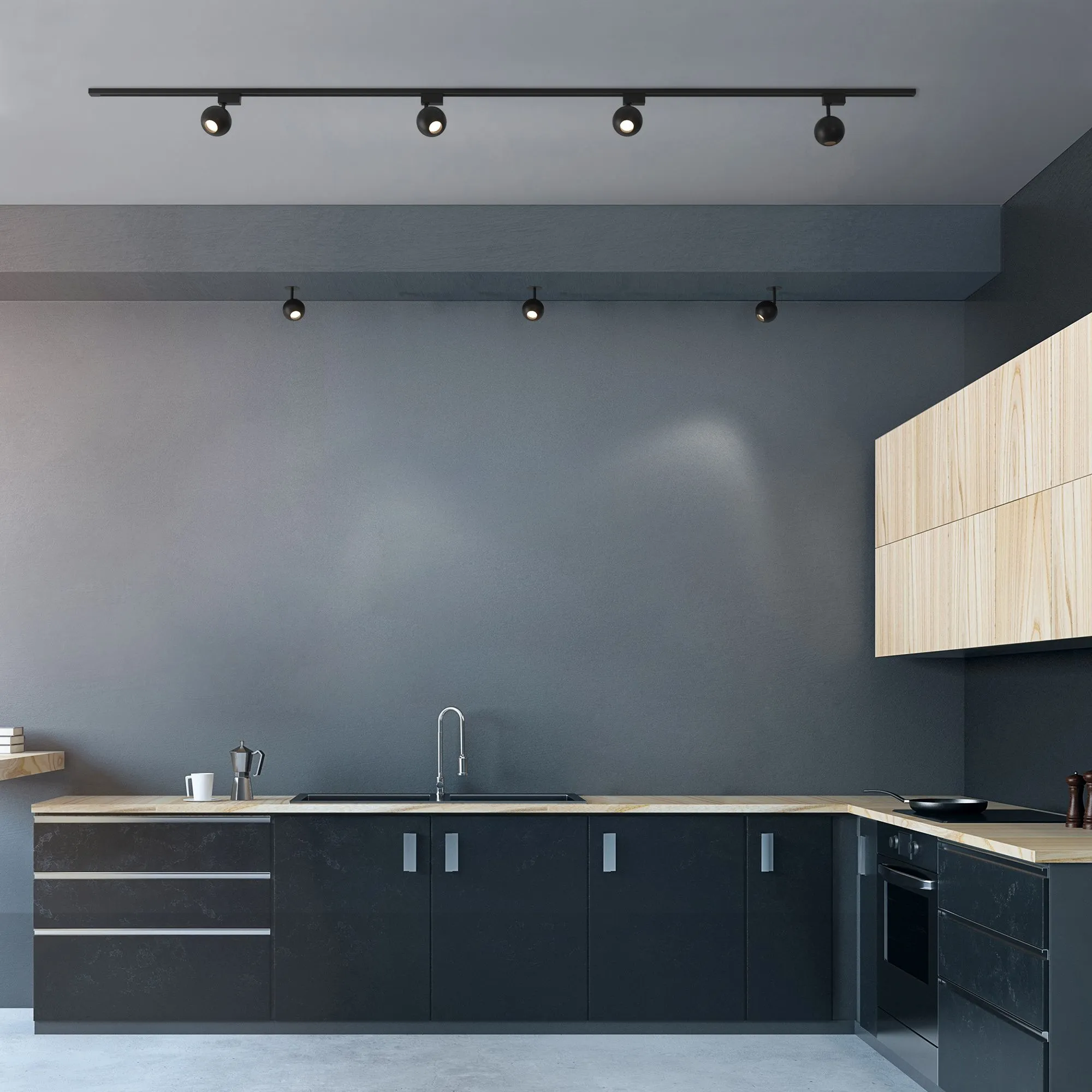 Светильник светодиодный трековый для однофазного шинопровода Ball Черный 12W 4200K LTB77 Elektrostandard - Фото 3