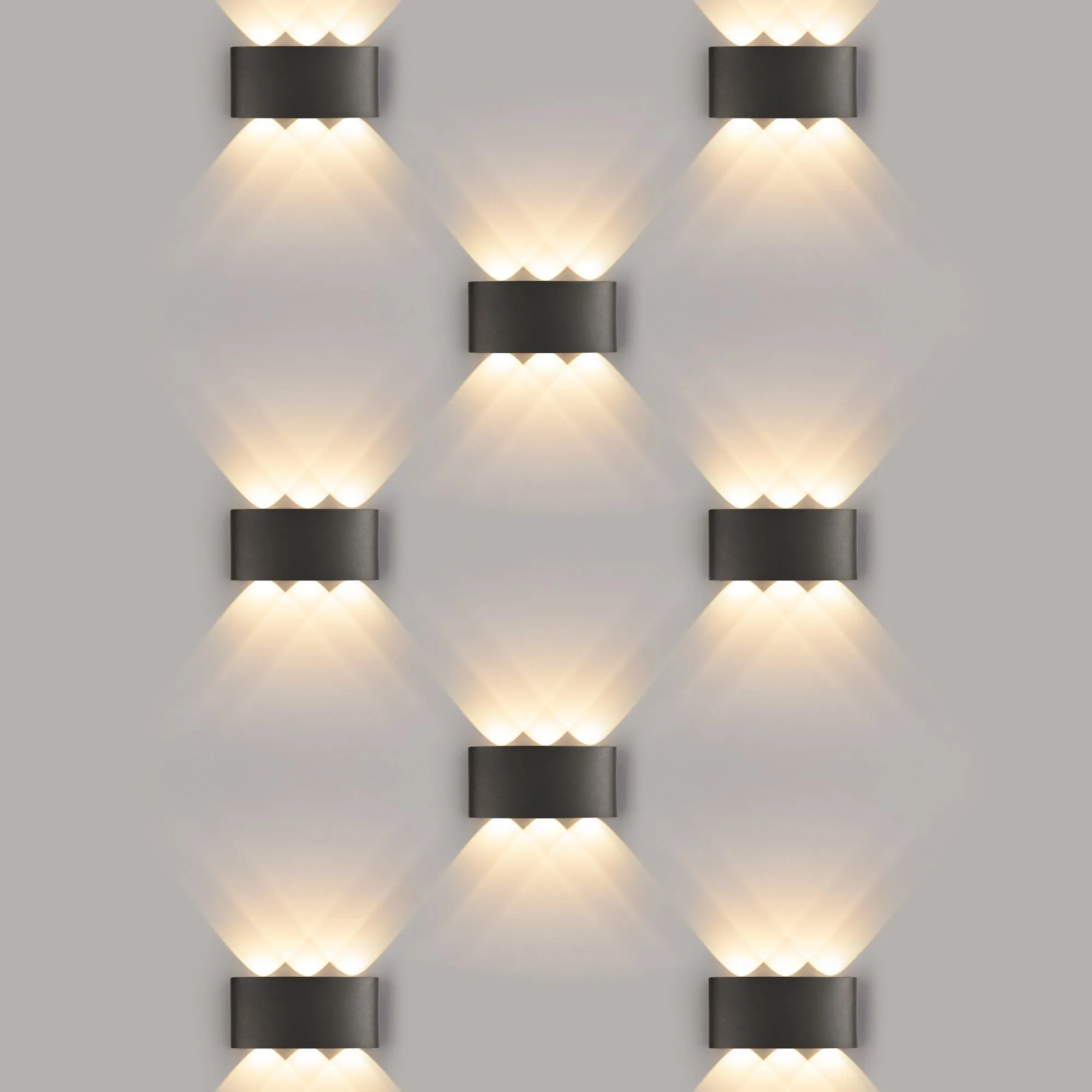 Светильник светодиодный уличный настенный 1551 TECHNO LED TWINKY TRIO черный 1551 TECHNO LED черный  - Фото 3