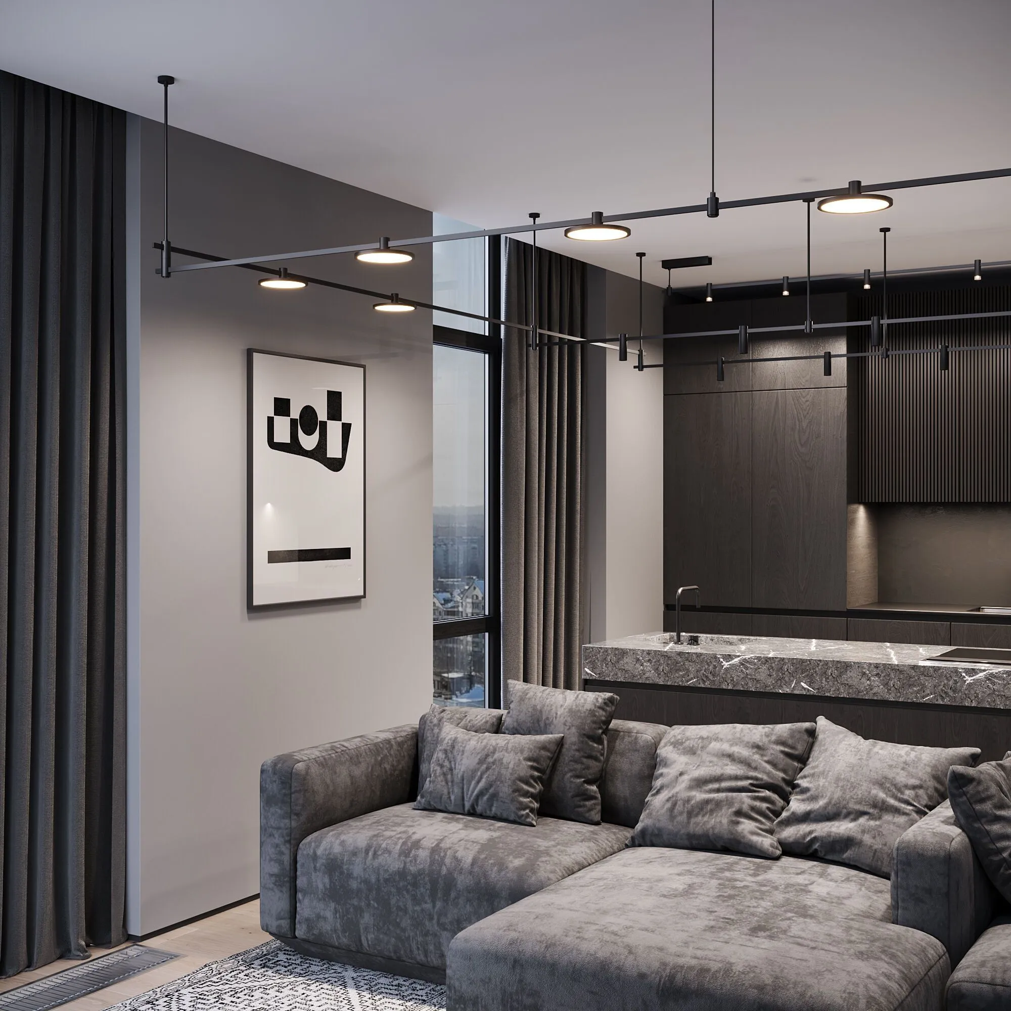 Esthetic Magnetic Декоративная стойка с коннектором h606mm MEDIUM 85153/00 - Фото 2