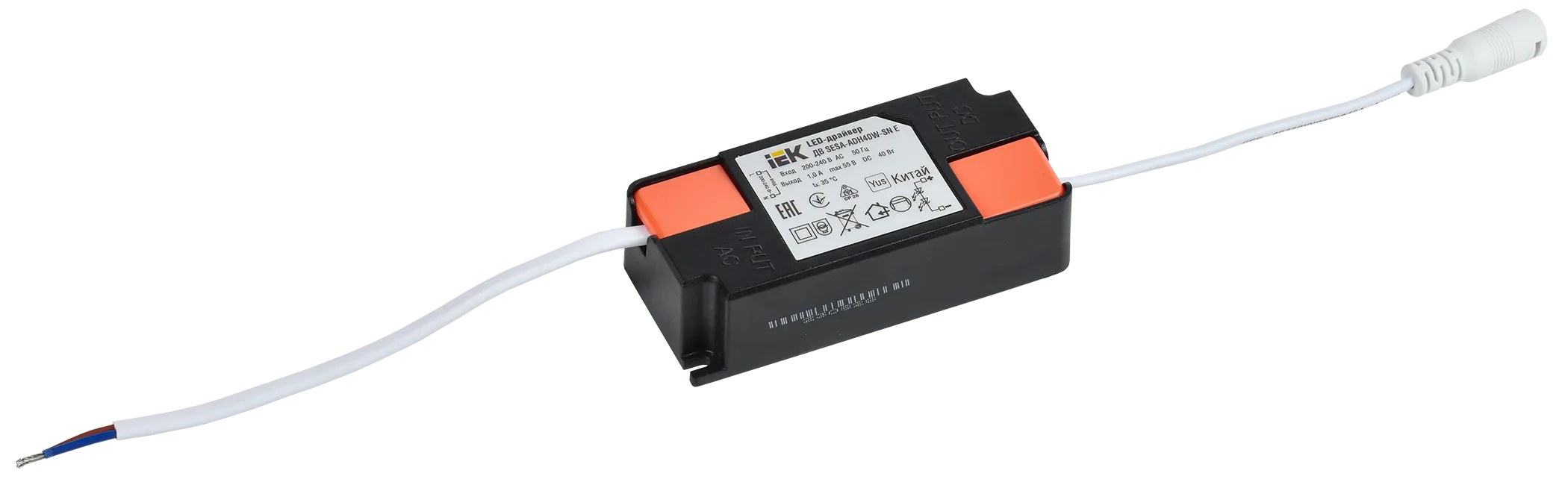 LED-драйвер тип ДВ SESA-ADH40W-SN Е для LED светильников 40Вт IEK LDVO0-40-0-E-K01