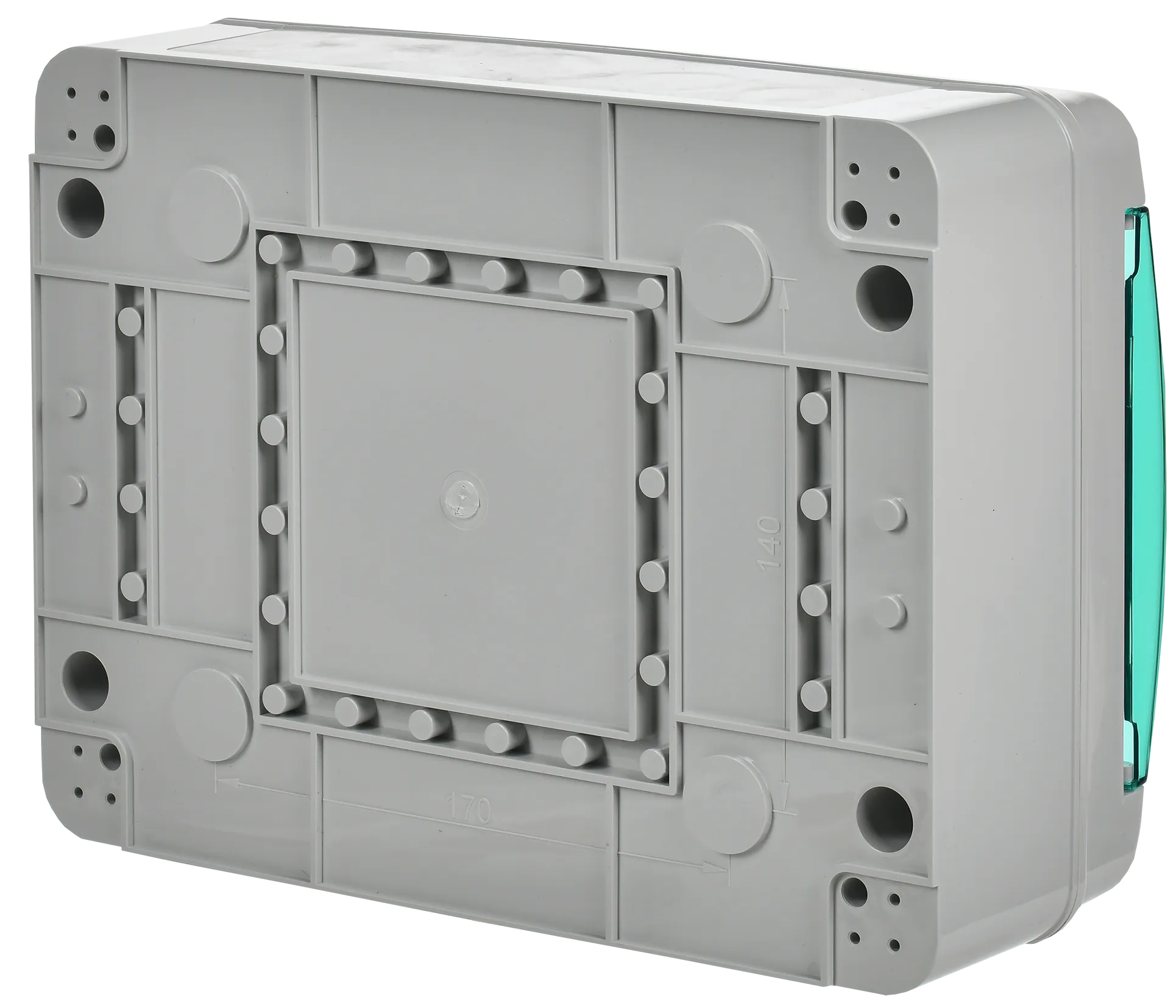 TEKFOR Корпус пластиковый КМПн-12 IP65 зеленая прозрачная дверь IEK - Фото 5