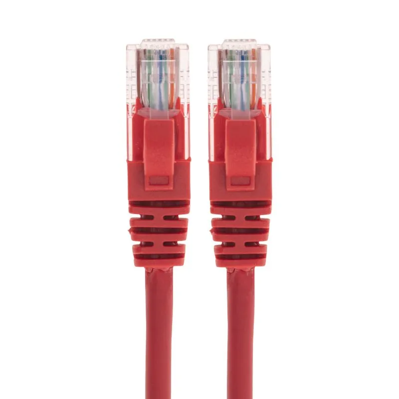 Патч-корд U/UTP, CAT 6, RJ45-RJ45, 26AWG, LSZH, красный, 3м REXANT - Фото 2