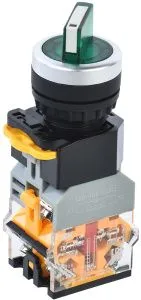 Переключатель D8-11XD2 на 2 положения 1з+1р с подсветкой зеленый IEK BSW30-11XD2-3-14-2-K06