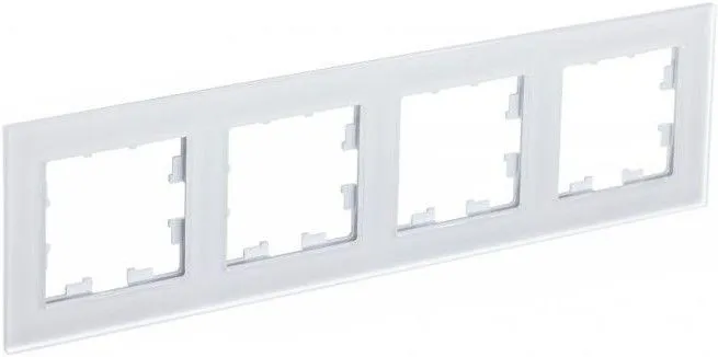 Рамка 4-м AtlasDesign Nature матов. стекло бел. SE ATN330104