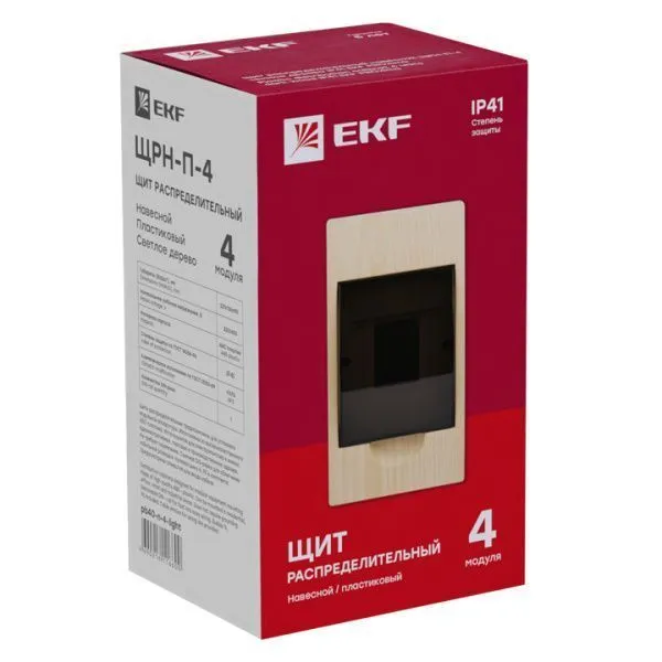 ЩРН-П- 4 светлое дерево IP41 PROXIMA EKF - Фото 3