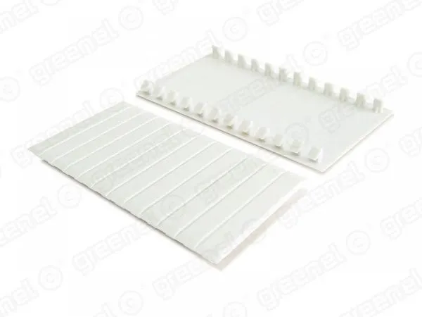 Заглушка для щитов под автоматы.  6-ти местная. цвет-БЕЛЫЙ (10/480шт)